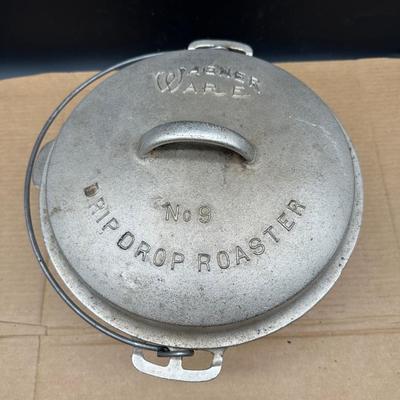 Vintage Wagner Ware No. 9 Drip Drop Roaster w/ Original Lid & Bail Handle – Sidney, Ohio