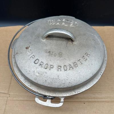 Vintage Wagner Ware No. 9 Drip Drop Roaster w/ Original Lid & Bail Handle – Sidney, Ohio