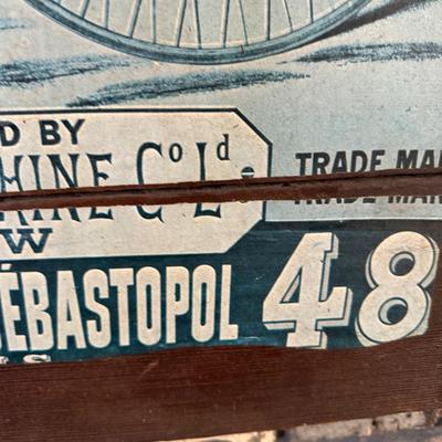 Antique HOWE Bicycles & Tricycles Advertising Sign – Mounted on Wood – Penny-Farthing Graphic