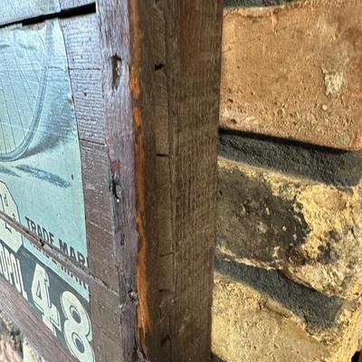 Antique HOWE Bicycles & Tricycles Advertising Sign – Mounted on Wood – Penny-Farthing Graphic