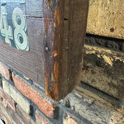 Antique HOWE Bicycles & Tricycles Advertising Sign – Mounted on Wood – Penny-Farthing Graphic