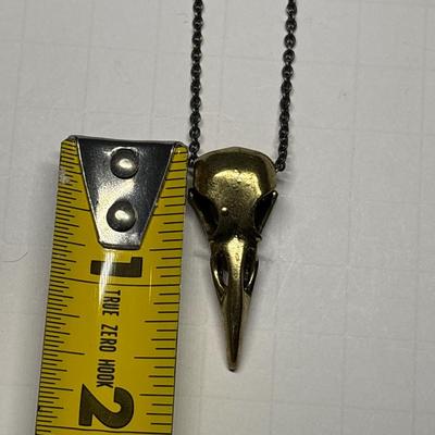 Larissa Loden Gothic Crow pendant with silver chain