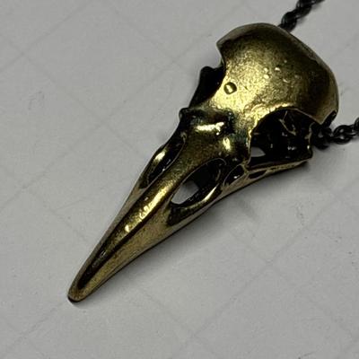 Larissa Loden Gothic Crow pendant with silver chain