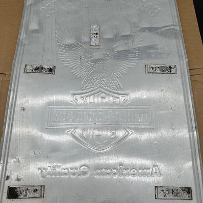 Vintage Harley-Davidson Blend Harley Cigarettes Embossed Metal Sign — 1994 Lorillard