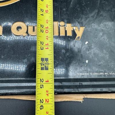 Vintage Harley-Davidson Blend Harley Cigarettes Embossed Metal Sign — 1994 Lorillard