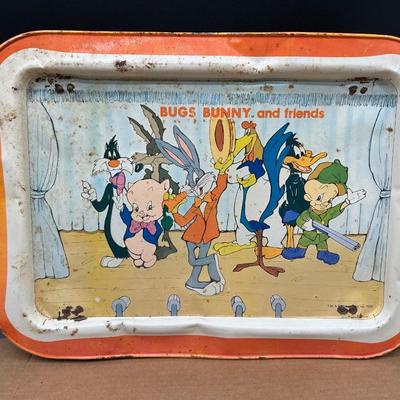 Vintage 1979 Bugs Bunny & Friends Metal Serving Tray – Warner Bros Looney Tunes