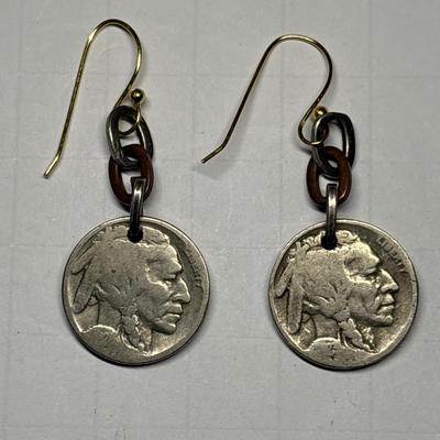 Buffalo Nickel earrings