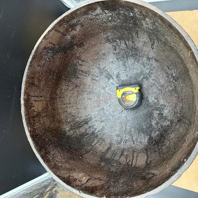 Large Antique Cast Iron 3-Leg Kettle / Camp Cauldron – #15 Marked