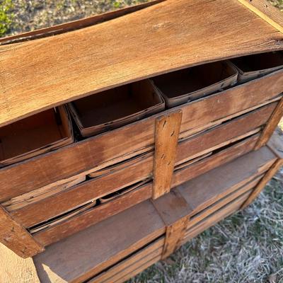 Original Louisiana Strawberry Crates w/ Labels & Crate Tool – Madisonville / Albany LA
