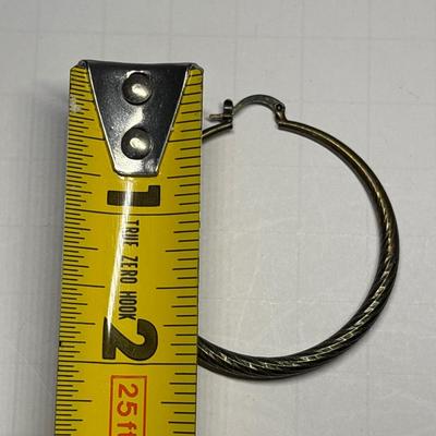 Leopard print & silver earrings