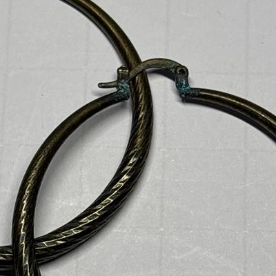 Leopard print & silver earrings