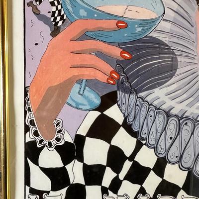 Framed New Orleans Mardi Gras Poster – March 3, 1987 – Signed Artist Print