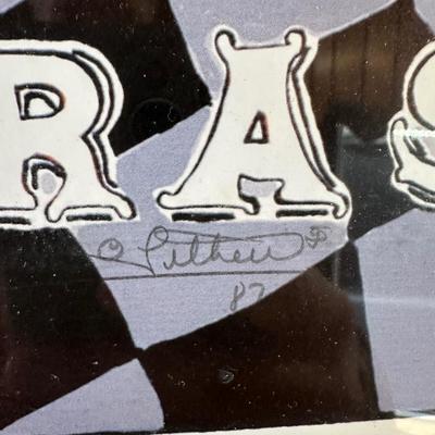 Framed New Orleans Mardi Gras Poster – March 3, 1987 – Signed Artist Print