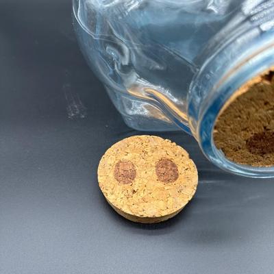 Vintage Pig-Shaped Clear Glass Bottle / Jar w/ Cork Stopper