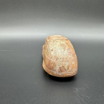 Vintage Cast Iron Toy Car – Art Deco Style – Rolling Wheels – Rustic Patina