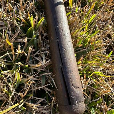 Vintage Hand Saw w/ Hand-Painted Folk Art Landscape – Rustic Decor