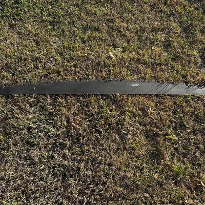 Vintage Hand Saw w/ Hand-Painted Folk Art Landscape – Rustic Decor