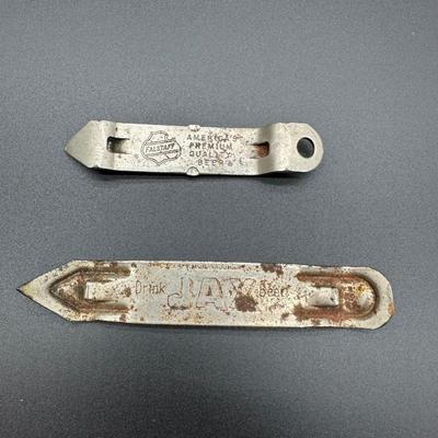 Vintage Beer Bottle Openers Lot – Falstaff & JAX Beer Advertising (2)