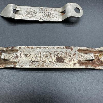 Vintage Beer Bottle Openers Lot – Falstaff & JAX Beer Advertising (2)