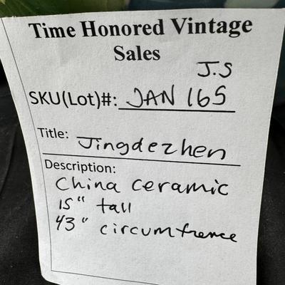 Jingdezhen Very large Lilly Vase with original box and paperwork