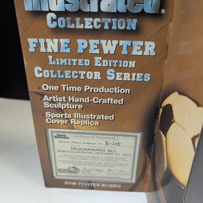 Fine Pewter Muhammad Ali Hand Crafted Sculpture