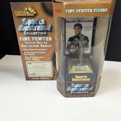 Fine Pewter Muhammad Ali Hand Crafted Sculpture