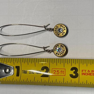 Blazer .45 Bullet earrings