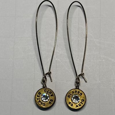 Blazer .45 Bullet earrings
