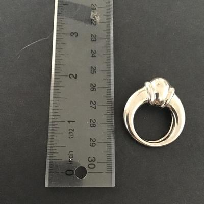 Sale Photo Thumbnail #110: Vintage silver tone Jeri Lou scarf clip Please see attached pictures