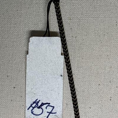 Brutalist brass necklace