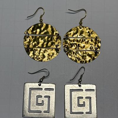 Gold $ silver earrings