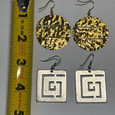 Gold $ silver earrings