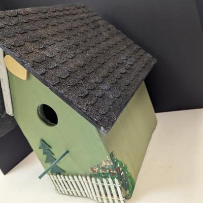 Hand Made Green Bird House