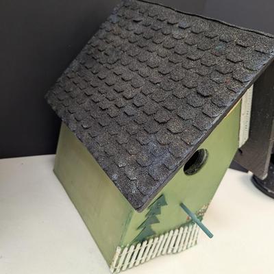 Hand Made Green Bird House