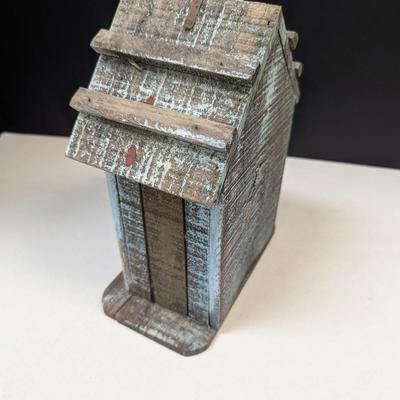 Hand Made Green Bird House