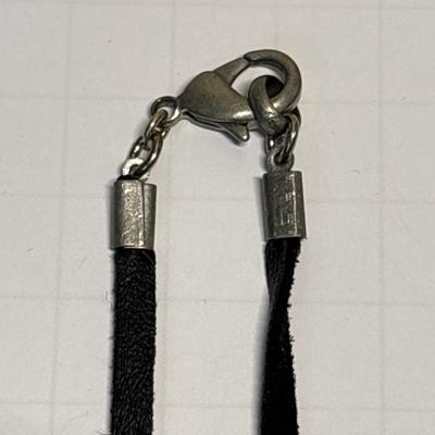 Carved Tibetan black protective stone pendant