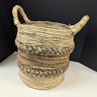 Hand Made Woven Basket w/ Handles