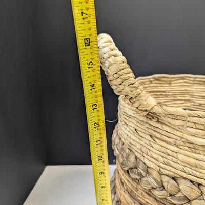 Hand Made Woven Basket w/ Handles