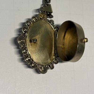 Sacred Heart Pill Box necklace