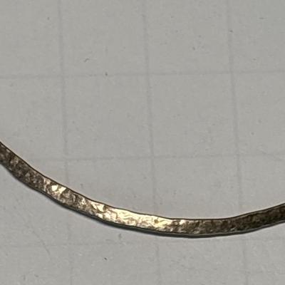 Sterling Silver Hammered Hoop Earrings -Large