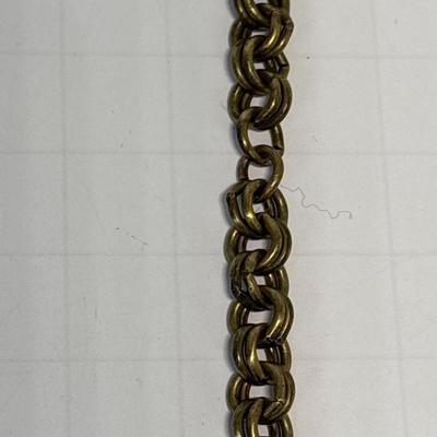 French Kande Paris earrings & bracelet, brass metal bead necklace