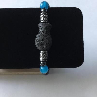 Beautiful beaded lava bracelet