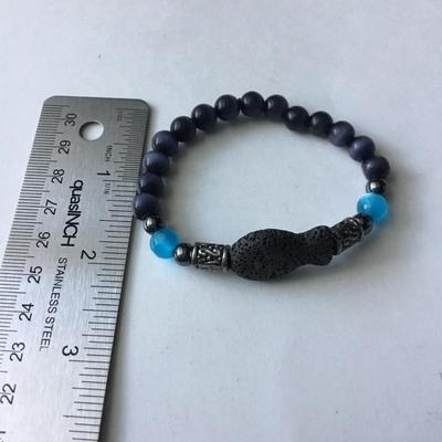 Beautiful beaded lava bracelet