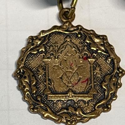 Black bead medallion & Tigers Eye bead stretch bracelets