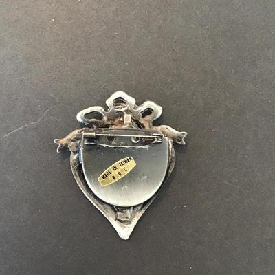 Sale Photo Thumbnail #21: Vintage Victorian Style heart shaped pewter picture frame brooch pin
Please see attached pictures