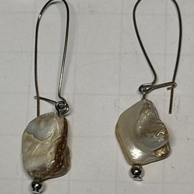 Crescent moon & dangle earrings