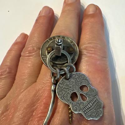 Skull and Bones ring (size 10)