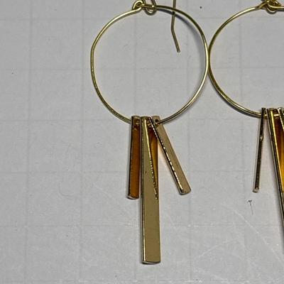 Gold tone earrings
