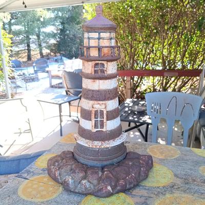 LOT 187: Cast Iron Lighthouse Door Stop