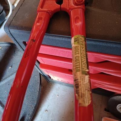 LOT 189: Craftsman Socket Tool Box, Pittsburgh Rolling Stool, Wood Bit Set, 1-7/8" Hitch Ball & More